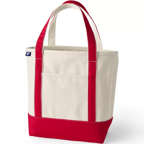 Medium 5 Pocket Open Top Canvas Tote Bag, Front