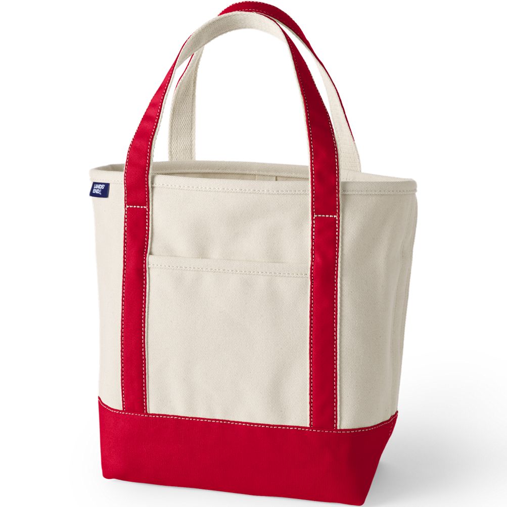 Lands end tote bag with zipper sale