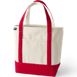 Medium Natural 5 Pocket Open Top Canvas Tote Bag, Front