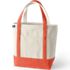 Medium Natural 5 Pocket Open Top Canvas Tote Bag, Front