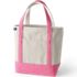 Medium Natural 5 Pocket Open Top Canvas Tote Bag, Front