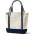 Medium Natural 5 Pocket Open Top Canvas Tote Bag, Front