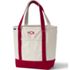 Medium Natural 5 Pocket Open Top Canvas Tote Bag, Front