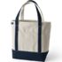 Medium Natural 5 Pocket Open Top Canvas Tote Bag, Front