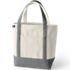 Medium Natural 5 Pocket Open Top Canvas Tote Bag, Front