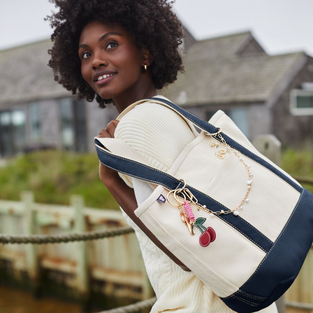 Medium 5 Pocket Open Top Canvas Tote Bag | Lands' End