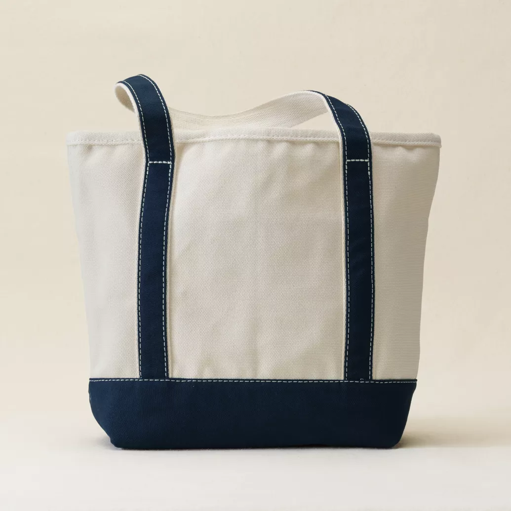 Medium Natural 5 Pocket Open Top Canvas Tote Bag
