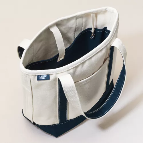 Medium 5 Pocket Open Top Canvas Tote Bag, alternative image