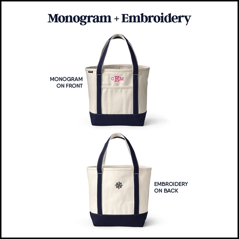 Medium Canvas Tote with Pocket Natural