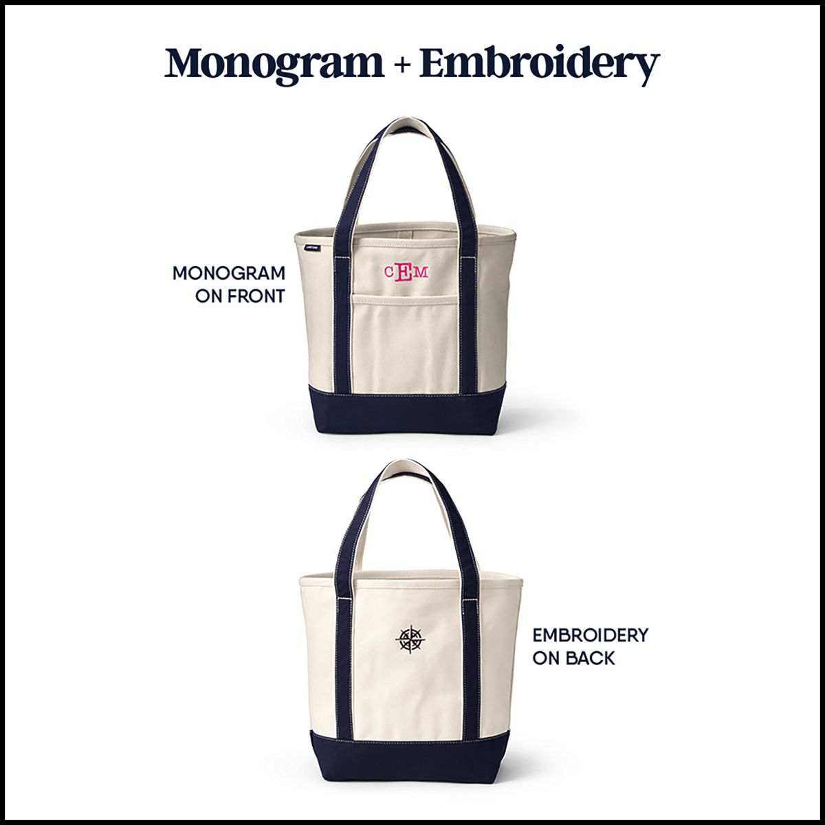 Medium Natural 5 Pocket Open Top Canvas Tote Bag