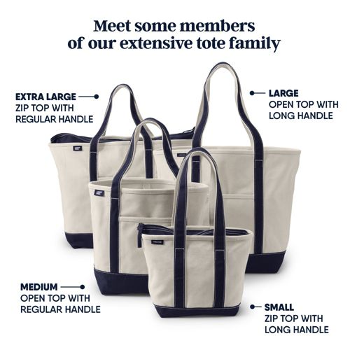 Large Boat Tote and Pouch SET Zippered Tote With Handles 