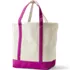 Large 5 Pocket Open Top Canvas Tote Bag, Back