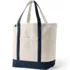 Large 5 Pocket Open Top Canvas Tote Bag, Front