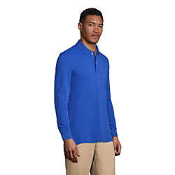 Men's Long Sleeve Mesh Polo Shirt, alternative image