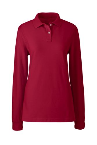 ladies long sleeve polo shirt