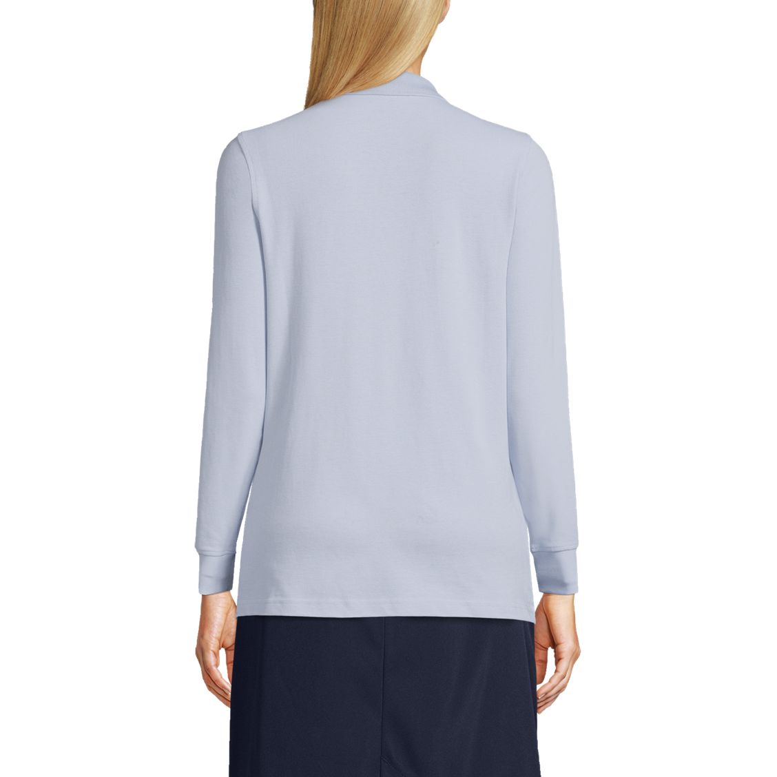 School Uniform Kids Long Sleeve Mesh Polo Shirt