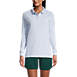 Women's Long Sleeve Mesh Polo Shirt, Front