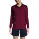 Women's Long Sleeve Mesh Polo Shirt, Front