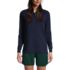 Women's Long Sleeve Mesh Polo Shirt, Front