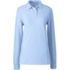 School Uniform Women's Tall Long Sleeve Mesh Polo Shirt, Front