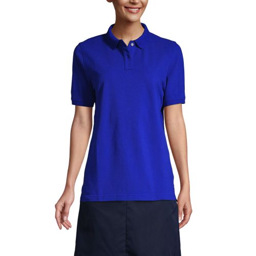 Women's Short Sleeve Mesh Polo Shirt - image 2