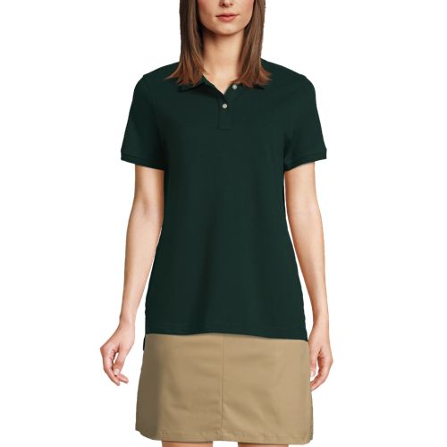 Women's Short Sleeve Mesh Polo Shirt - image 2