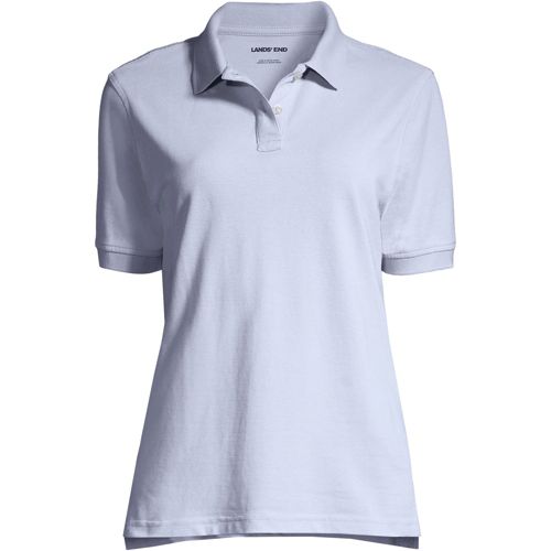 School Uniform Girls Short Sleeve Feminine Fit Mesh Polo Shirt