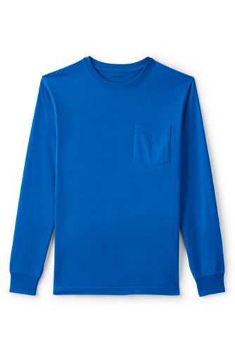 blue long sleeve shirt