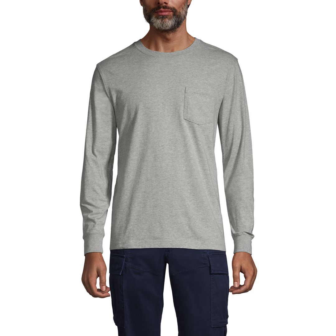 Men's Super-T Long Sleeve T-Shirt with Pocket