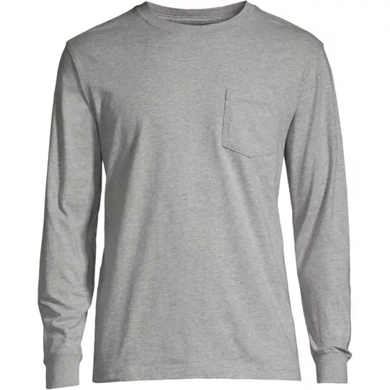Men's Big and Tall Super-T Long Sleeve T-Shirt with Pocket - primary