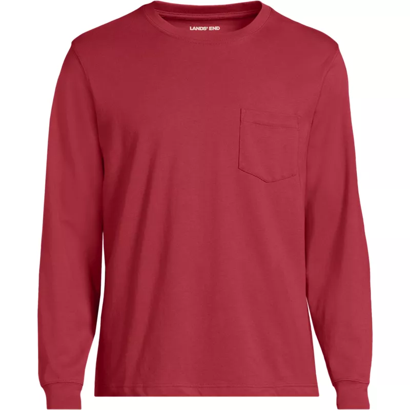 Men's Super-T Long Sleeve T-Shirt with Pocket, Front