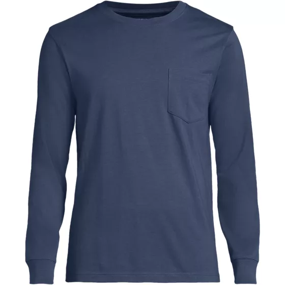 Men's Big and Tall Super-T Long Sleeve T-Shirt with Pocket - primary