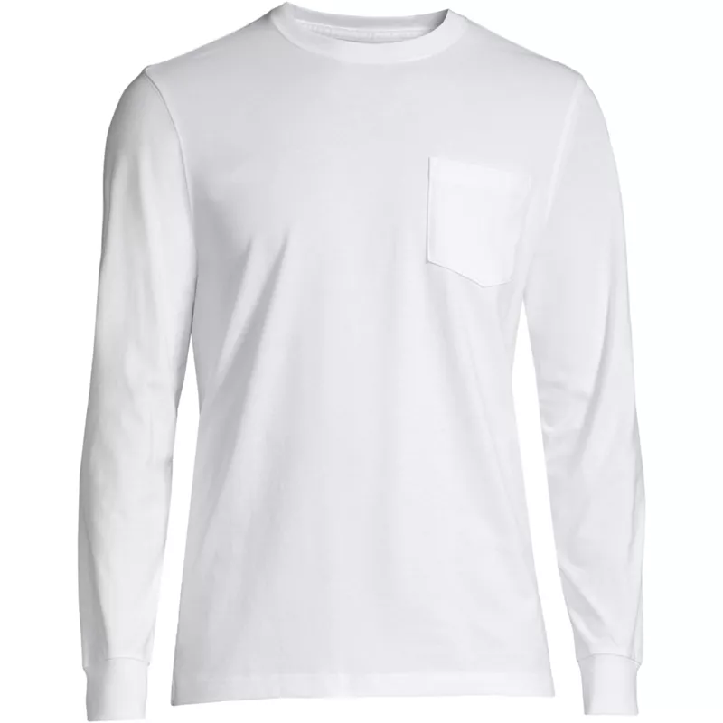 Men's Big Super-T Long Sleeve T-Shirt with Pocket, Front