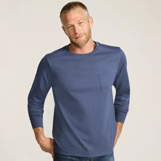 Men's Tall Super-T Long Sleeve T-Shirt with Pocket - primary