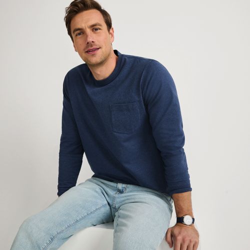 Men's Long Sleeve Stripe Rugby Shirt | Lands' End