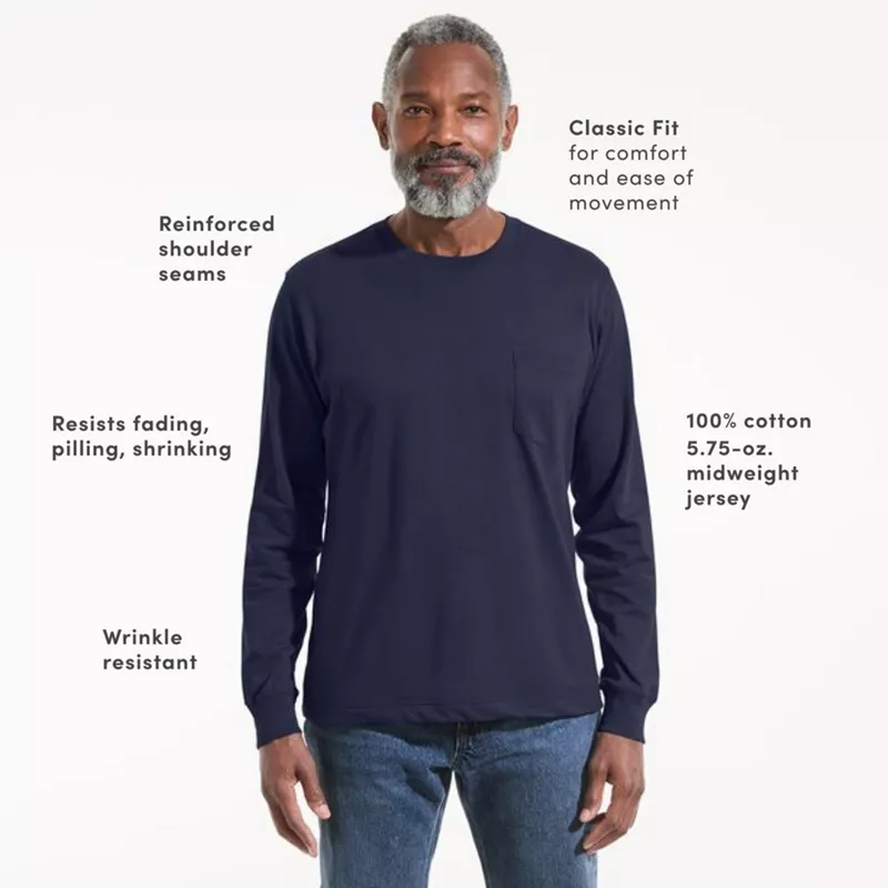 Men's Super-T Long Sleeve T-Shirt with Pocket, alternative image