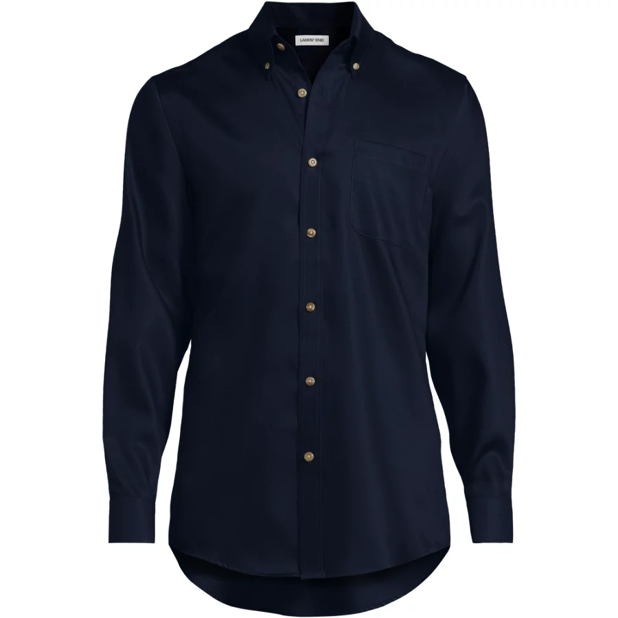 School Uniform Men's Long Sleeve Easy Care Twill Shirt view 3