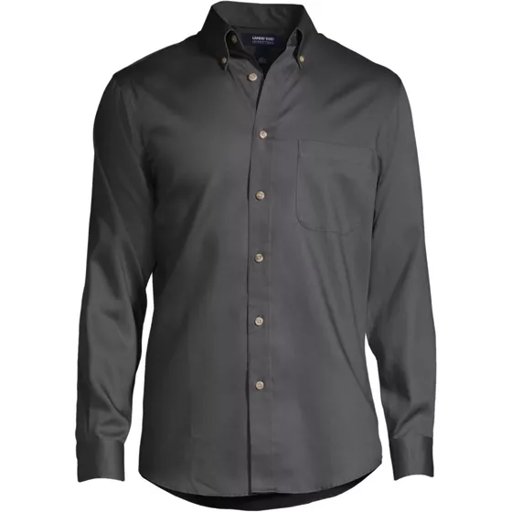 School Uniform Men's Long Sleeve Easy Care Twill Shirt - primary