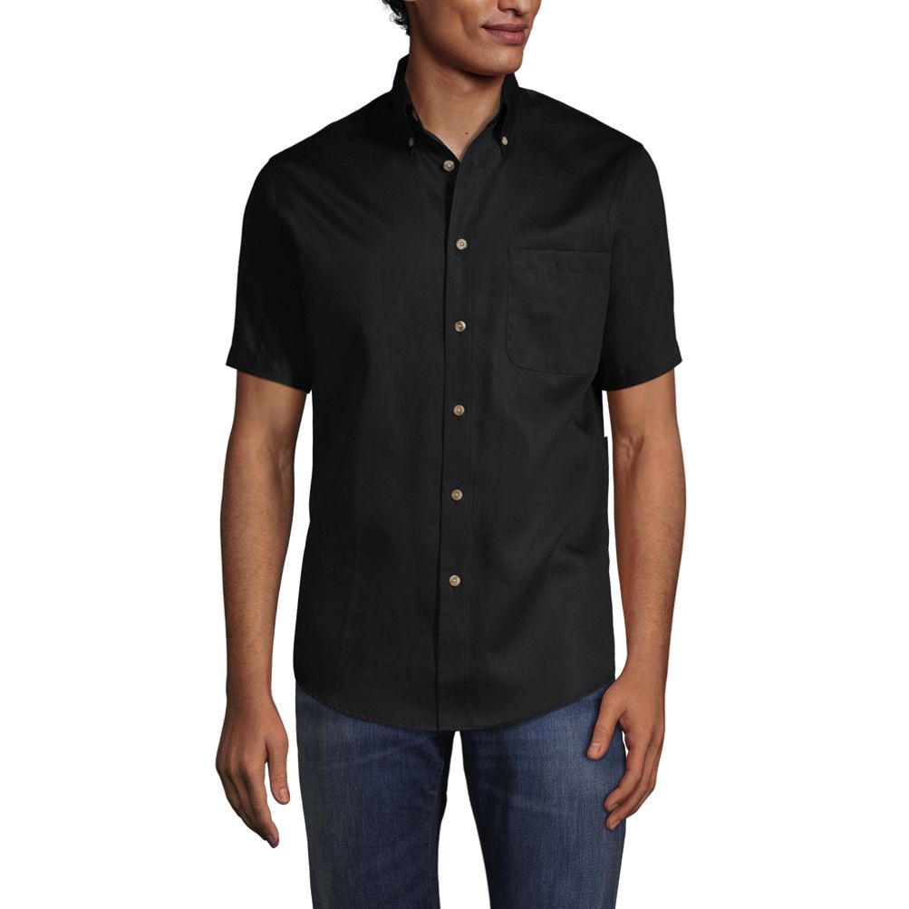 School Uniform Men's Short Sleeve Performance Twill Shirt