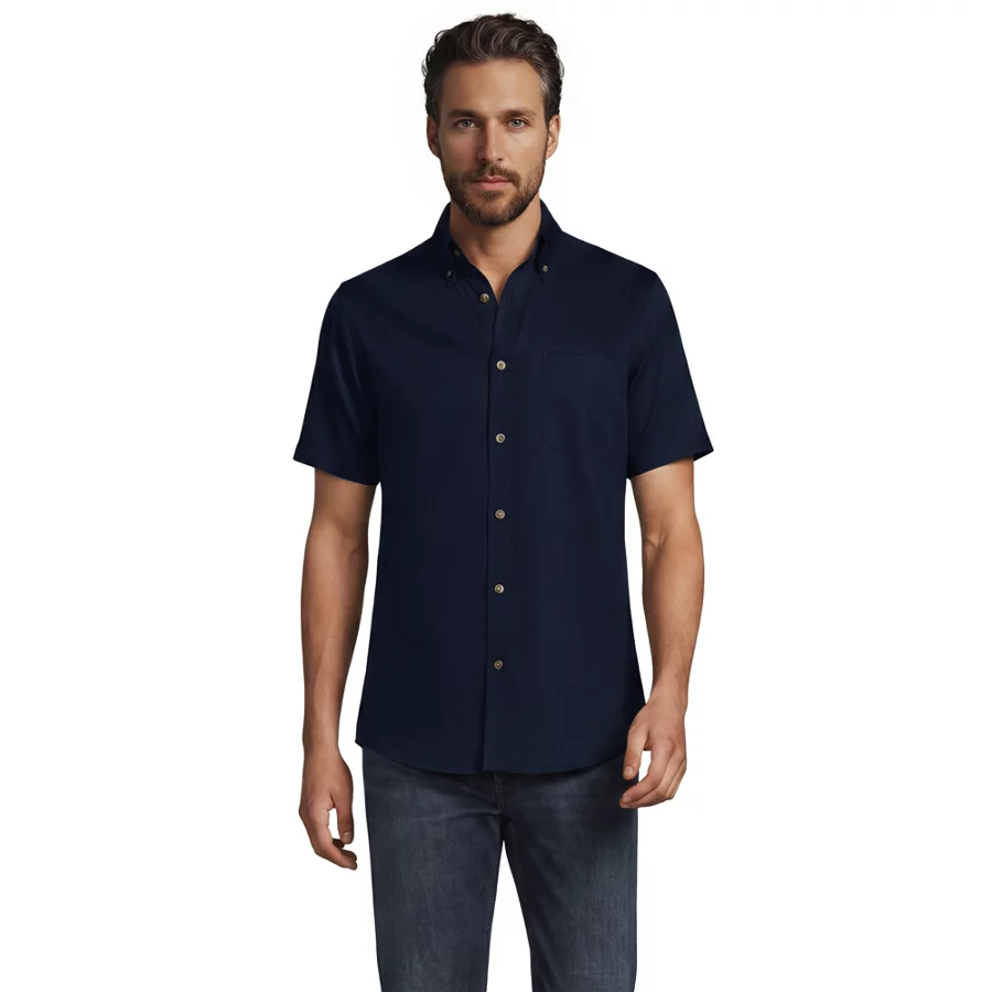 School Uniform Men's Short Sleeve Performance Twill Shirt view 2