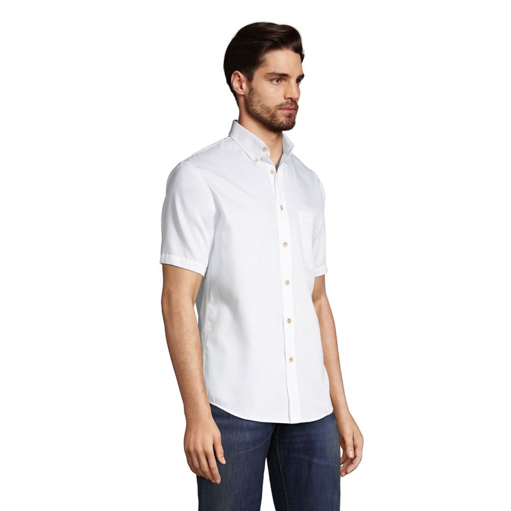 School Uniform Men's Short Sleeve Performance Twill Shirt