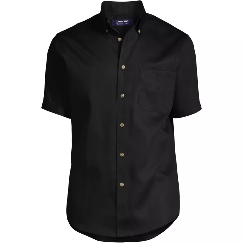 Men's Short Sleeve Performance Twill Shirt, Front