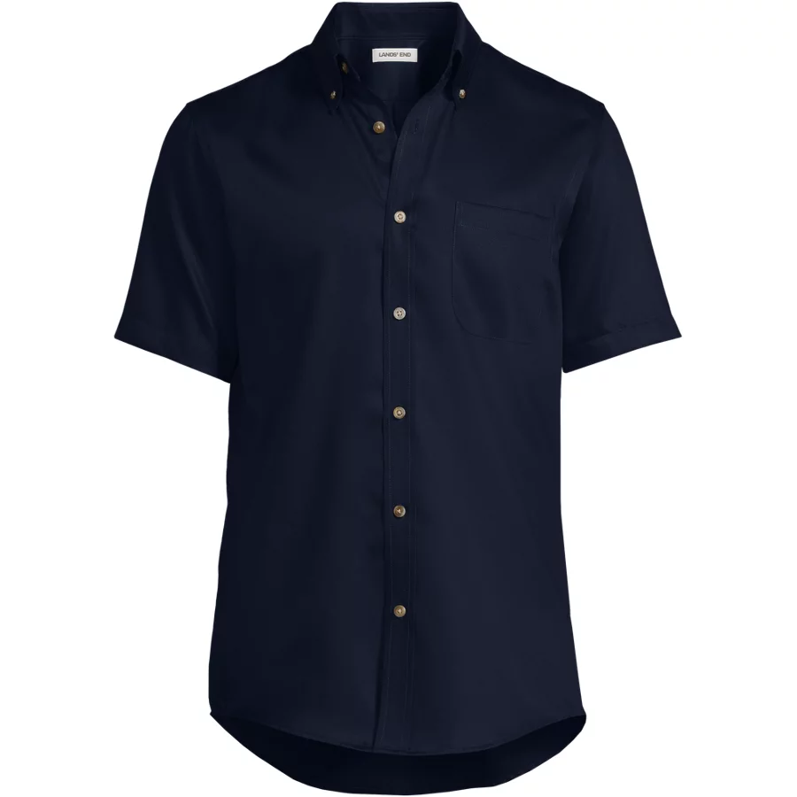 School Uniform Men's Short Sleeve Performance Twill Shirt view 3
