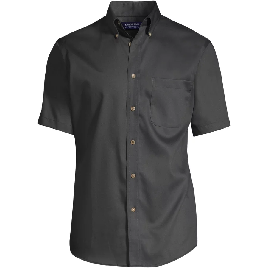 School Uniform Men's Short Sleeve Performance Twill Shirt