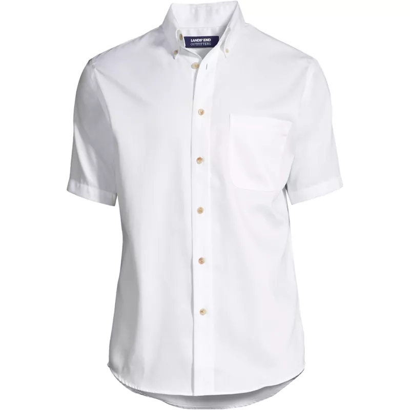 Men's Short Sleeve Performance Twill Shirt, Front