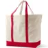 Extra Large 5 Pocket Open Top Canvas Tote Bag, Back