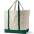 Extra Large 5 Pocket Open Top Canvas Tote Bag, Back