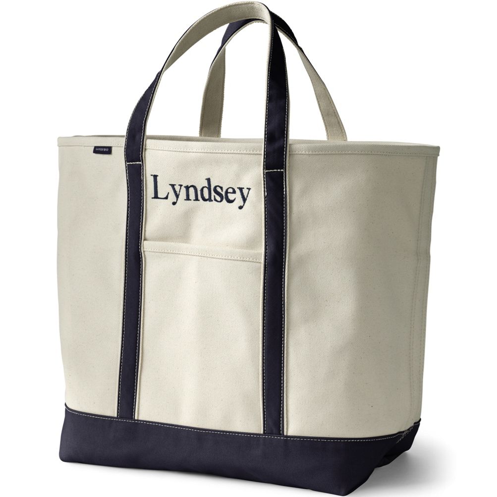 Lands end zip outlet top tote