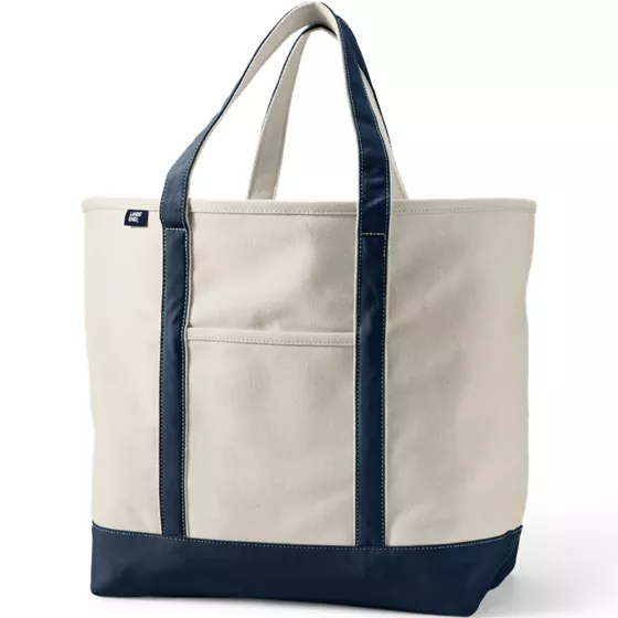 Extra Large 5 Pocket Open Top Canvas Tote Bag - primary