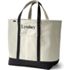 Extra Large Natural 5 Pocket Open Top Canvas Tote Bag, Front
